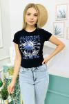 146955 Renkli Baskili Tshirt